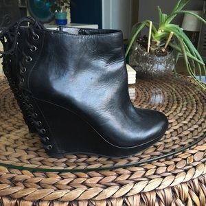 Black Corset Booties